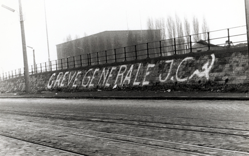 Call for general strike by young communists, Liege, 1961 (Amsab-ISH)